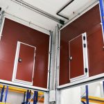 vertical lift cold storage door